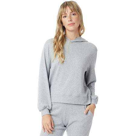 Alternative Blair Cotton Modal Interlock Hoodie Heather Grey LG