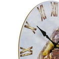 thumbnail image 3 of Northlight 12" Roman Numeral Battery Operated Round Wall Clock with Train Design, 3 of 4
