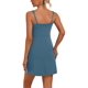 thumbnail image 2 of Vestido de tenis Desol azul sin mangas con bolsillos para pantalones cortos integrados, 2 of 5