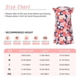 thumbnail image 3 of Fotbe Japanese Cherry Blossoms Vestido de Dormir para Niñas de 3 a 10 Años, Mangas Cortas, Estilo Princesa, Pijama Camisón con Mangas Voladas-XX-Large, 3 of 6