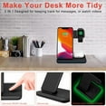 thumbnail image 4 of 3 in 1 Wireless Charging Station for  Charger  for  Charging Station for  Wireless Charger Wireless Charger Stand 3 in One Charging Dock Desk for Wireless Charging Station, 4 of 8