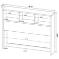thumbnail image 4 of Coaster Westpark 49-inch Queen Bookcase Headboard, Mango, 4 of 9