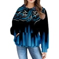 thumbnail image 5 of Mercatoo Hooded Sweatshirt for Girls Graphic Print Long Sleeve Warm Pullover Shirt Fall Casual Tops with 𝗞angaroo Pocket, 5 of 7