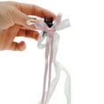 thumbnail image 5 of Unique Bargains 1 Pc Bow Ribbon Polkadot Hair Clips Hairdo Clip for Home Pink, 5 of 5