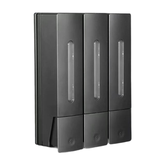 Dispensador de champú, acondicionador, jabón de manos, montaje en pared, ducha, jabón líquido Gris