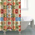 thumbnail image 4 of Pioneer Flower Floral Print Pattern Shower Curtain 84"x72", Bathroom Decorative Shower Curtain Set with 12 Hooks, Waterproof Washable, 4 of 6