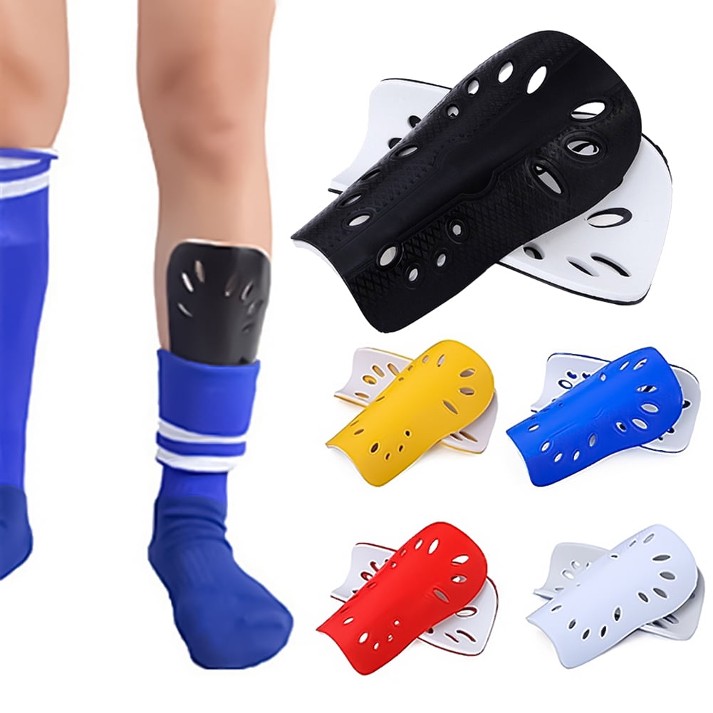 Lightweight and Breathable Kids Youth Adult Football Shin Guards with High Elastic Sports Leg Protective Gear Protector Soccer Shin Pad Board for Boys and Girls #4 Shin Guards 