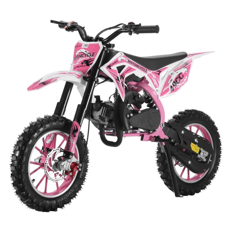 Mini Dirt Bike,49cc Gas Powered 2 Stroke Off Road Trail Bike for Kids and Adults, Kids Dirt Bike Gas Power Motocross,Off Road Mini Motorcycle,Pocket Motorbike with Front Rear Disc Brakes