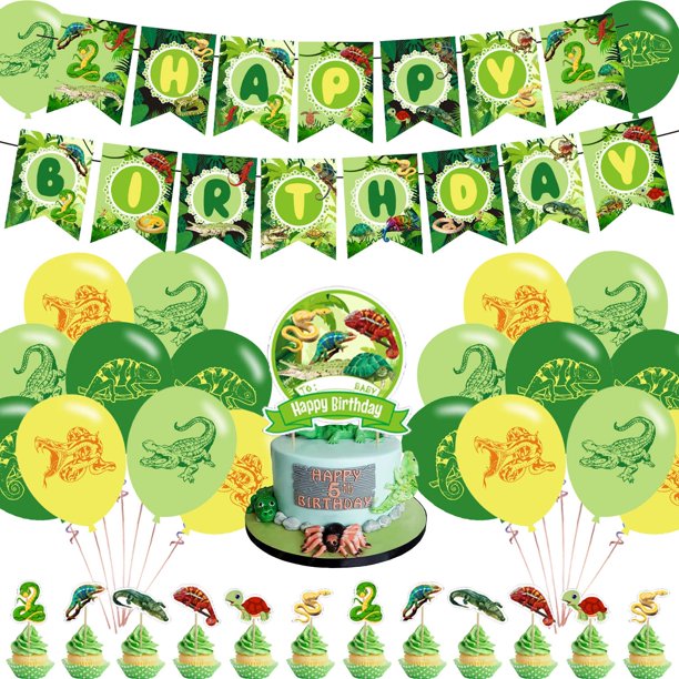 Reptile Swamp Party Decorations,Reptile Swamp Birthday Party Supplies