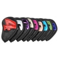 thumbnail image 3 of 9pcs Golf Club Head cover impermeable Pu digital Golf Club Head Protection fund, adecuado para el negro al aire libre, 3 of 10