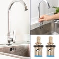 thumbnail image 4 of MasteelfCA 2pcs Hot and Cold Water Faucet Valves Replacement Faucet Valves Core Supplies, 4 of 8