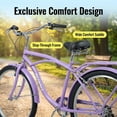 thumbnail image 2 of Ambifirner Womens Cruiser Bike, 7 Speed Beach Cruiser Bike for Women, 26 inch Women Bicycle with V-Brakes, City Commuter Bicycle for Female Ladies Leisure and Commuting, 2 of 9