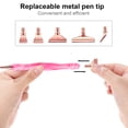 thumbnail image 3 of Cuadros Decorativos 13x 5D Pluma de pintura de diamante de resina Nib DIY Craft Point Drill Pen (Oro rosa) Likrtyny  embutido en tela, 3 of 9