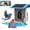 Blue, variant on Smart Bird Feeder with Camera, Solar Powered Birdhouse Camera with AI Bird Recognition, Outdoor Wireless WiFi Bird Feeder with Live Video, Fun Gift for Mom, Grandma, Daughter