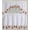 Santas Adventure White, variant on Kashi Home Holiday Kitchen Curtain Set, Swag Valance and Two Panels - Holiday Candle Red