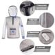 thumbnail image 5 of Camisa Al Aire Libre Ultraligera de Malla Chaqueta de Insecto Con Capucha Antimosquito ver A Través de Protectores Escudo de Insectos de Camisa de Malla para Acampar Jardinería, 5 of 7