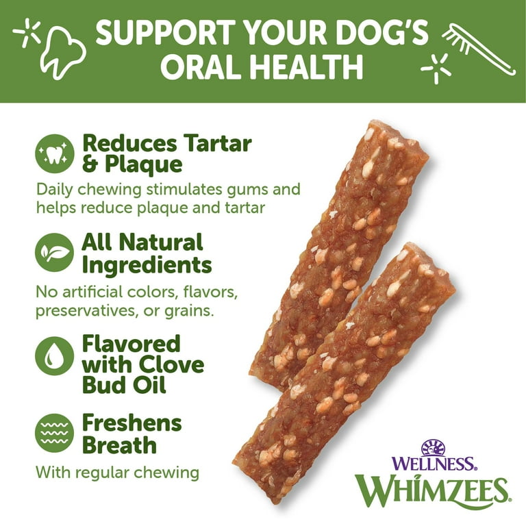 Whimzees Medium Veggie Strip Dental Chew Dog Treats Whimzees Medium Veggie Strip Dental Chew Dog Treats