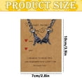 thumbnail image 3 of Holding Hands Matching Key chain - Silver Pinky Promise Necklaces Set Couple Jewelry Valentine's Gift Set for Couples Boyfriend Girlfriend, 3 of 5