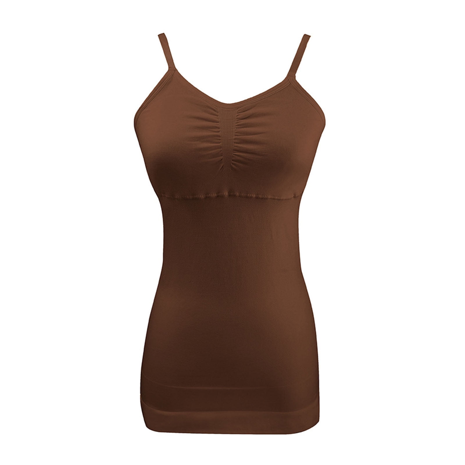 Wowcloth Clearance Women's Solid Color Shaping and Belly Tightening Seamless Body Strap Round Neck Vest