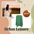 thumbnail image 3 of Qarigey Abrigo de moda chal de punto chaqueta de verano exquisito regalo dulce lavable ropa de mujer mano de obra fina cárdigan suelto Abrigos y chamarras Verde oscuro Qarigey AP013515-05, 3 of 6