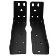 thumbnail image 1 of Floating Shelf Bracket L Shaped Shelf Supports Iron Material Black for Home Use 2Pcs, 1 of 2
