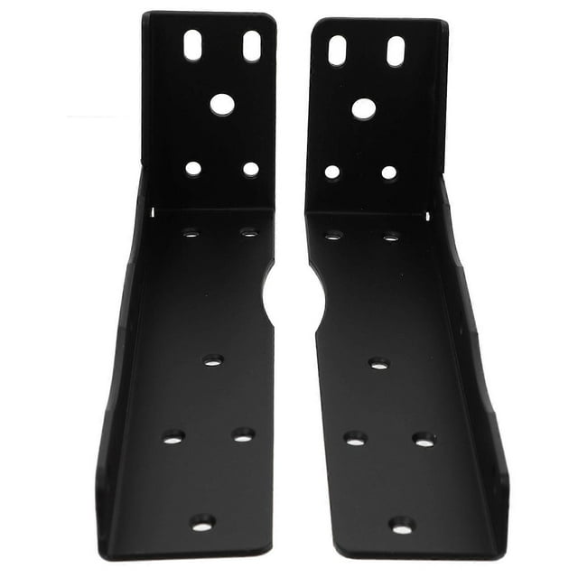 Floating Shelf Bracket L Shaped Shelf Supports Iron Material Black for Home Use 2Pcs