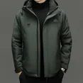 thumbnail image 4 of Chaqueta corta de plumón con relleno de plumón de pato para hombre, novedad en abrigos de plumón, ropa de diseñador para hombre, chaqueta de invierno para hombre, chaquetas con capucha, abrigo para ho, 4 of 4