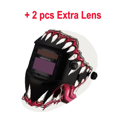 

iMeshbean PP Material Solar Auto Darkening Welding Helmet MIG Professional Mask Blood Mouth