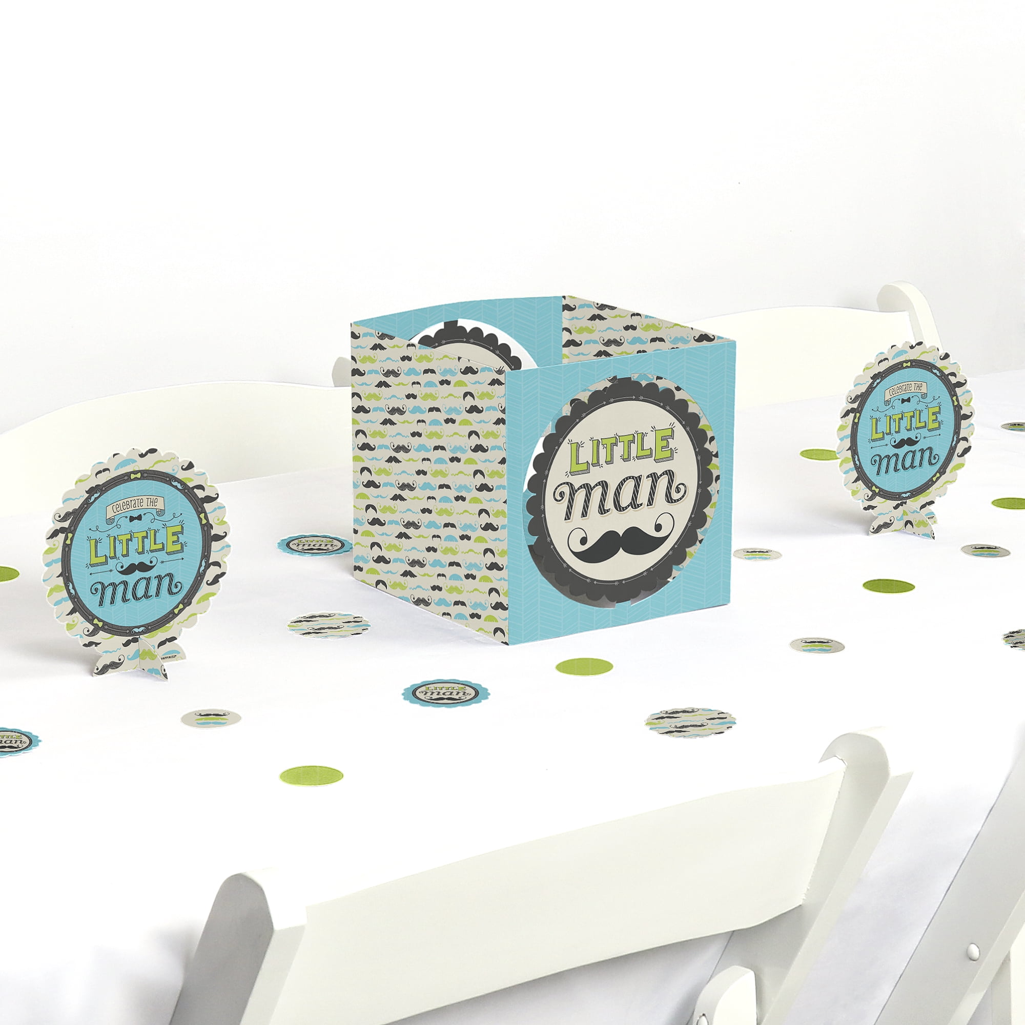 Dashing Little Man Mustache - Party Centerpiece u0026 Table Decoration Kit