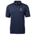 thumbnail image 2 of Men's Cutter & Buck Navy New Orleans Saints Big & Tall Virtue Eco Pique Tile Print Recycled Polo, 2 of 3