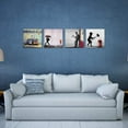 thumbnail image 3 of Banksy Wall Art Street Graffiti Canvas Print Picture Modern Painting Artwork for Living Room Bathroom Bedroom Decor (12"x12"x4pcs), 3 of 6