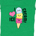 thumbnail image 4 of Inktastic I Love Ice Cream with Cute Ice Cream Cone Boys or Girls Baby Bodysuit, 4 of 5