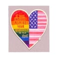 thumbnail image 2 of Durable Soft Flannel Blanket - Cozy Heart Design with Rainbow & American Flag Patterns Perfect for Sofa Travel Bed or Chair, 2 of 5