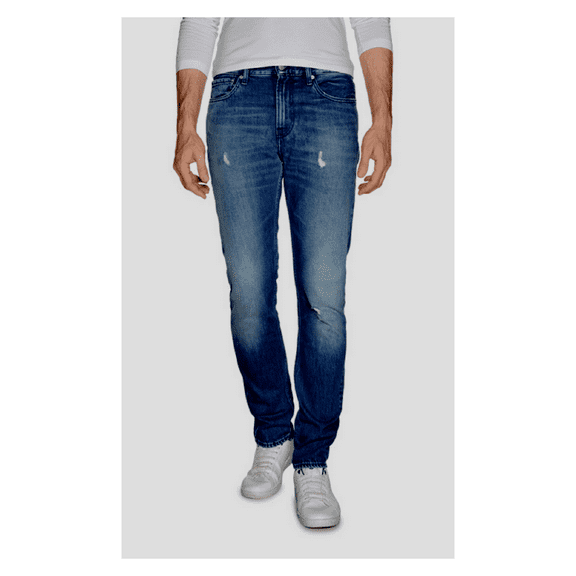 $89.50 Calvin Klein CKJ 056 Athletic Taper Jeans Cotton Blue 30X32