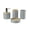 Beige, variant on Osdhezcn Textured Design Bathroom Organizers Set Soap Dish Toothbrush Holder Plastic Plastic