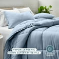 thumbnail image 3 of Bare Home Down Alternative Comforter Set - 3-Pieces - All Seasons - Full, Dusty Blue, 3 of 8
