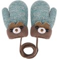 thumbnail image 1 of Guantes de invierno cálidos para niños pequeños con dedos completos Guantes de esquí con forro polar grueso para bebés Adepaton WMCH-193, 1 of 5