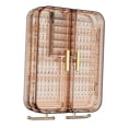 thumbnail image 3 of KLKCMS Jewelry Holder Organizer Display Jewelry Box for Anklets Cufflinks Necklaces Brown, 3 of 9
