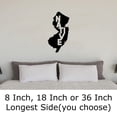 thumbnail image 2 of New Jersey Native Home Hometown Love Wall Decals for Walls Peel and Stick wall art murals Black Small 8 Inch, 2 of 2