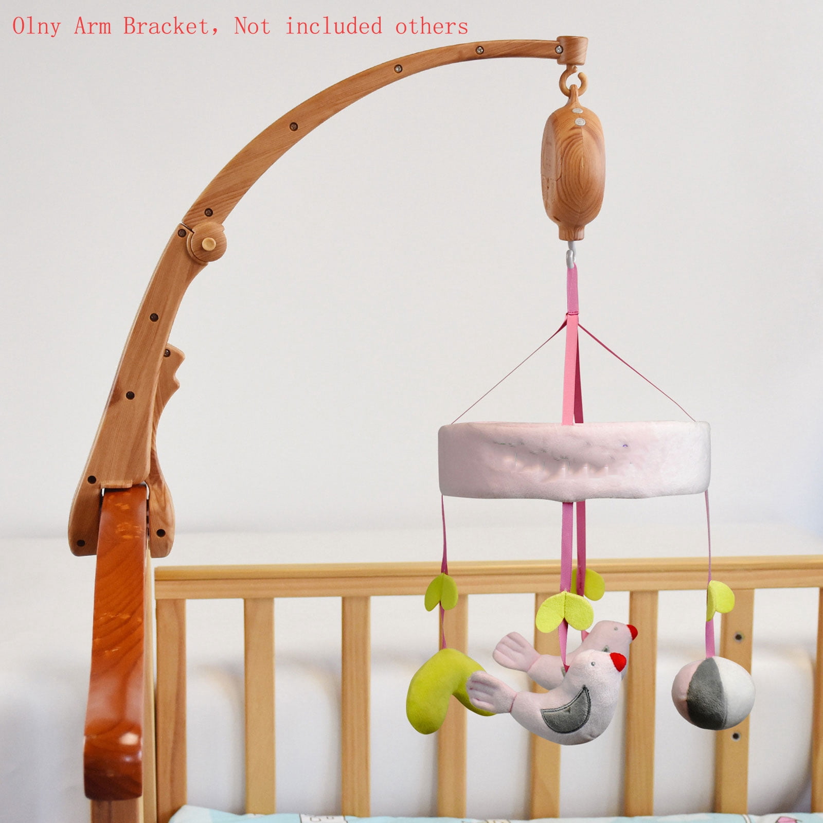 Baby Crib Mobile Musical Box Built-in Music Power 35 Tunes With Arm Baby Rotary Mobile Crib Music Box