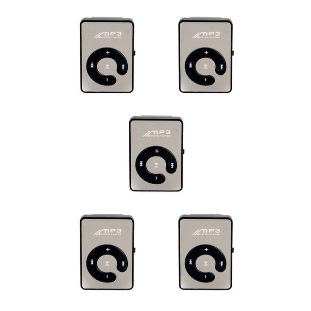 Bearachild Mini reproductor de MP3 Camping Viajar Dispositivo de reproducción de música portátil Lector de tarjetas incorporada Equipo de audio Type2 NO2