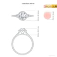 thumbnail image 5 of ANGARA Lab Grown Diamond Split Shank Engagement Ring for Women in 14K White Gold (Size-5.9mm| Color-F-G| Clarity-VS) | April Birthstone, Anniversary, Jewelry Gift for Women | Lab-Grown Diamond Ring, 5 of 8