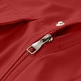 thumbnail image 4 of Men's Tactical Softshell Hooded Jacket, Windproof Waterproof Loose Casual Sport Rain Coat with Multi Snap Pockets, Outdoor Outerwear for Commuting Hiking Camping Red, 4 of 6
