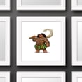 thumbnail image 2 of Gallery Pops Disney Moana - Maui With Mighty Fish Hook Wall Art, White Framed Version, 12" x 12", 2 of 5