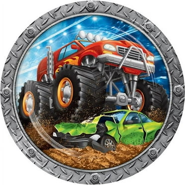 Fire Truck Shaped Paper Plates – 8-Pack Fun Lunch Plates For Firefighter Birthday Party