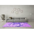 thumbnail image 3 of Ahgly Company Indoor Rectangle Abstract Purple Modern Area Rugs, 2' x 4', 3 of 4
