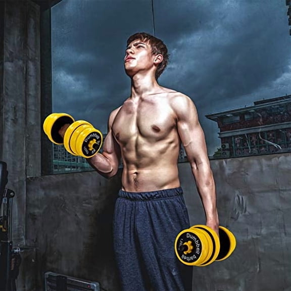 VIVITORY Dumbbell Sets Adjustable Weights, 44 to 66 Lbs, Free Weights Dumbbells Set with Connector, Neoprene Coating Adjustable Dumbbell Set, Dumbbells Weights Set for Home Gym, Ca