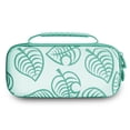 thumbnail image 1 of SHAR Portable Storage Case (Green Leaf) for Nintendo Switch lite models Durable Hard Shell Game Storage Handbag Portable Travel Bag PU Bag, 1 of 5
