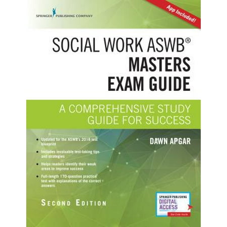 Social Work Aswb Masters Exam Guide, Second Edition : A Comprehensive Study Guide for Success (Book + Free (Best Second Phone Number App)