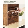 thumbnail image 4 of Organizador de archivos CHOEZON de madera de 10 niveles para montaje en pared 80x14x31 cm, 4 of 9